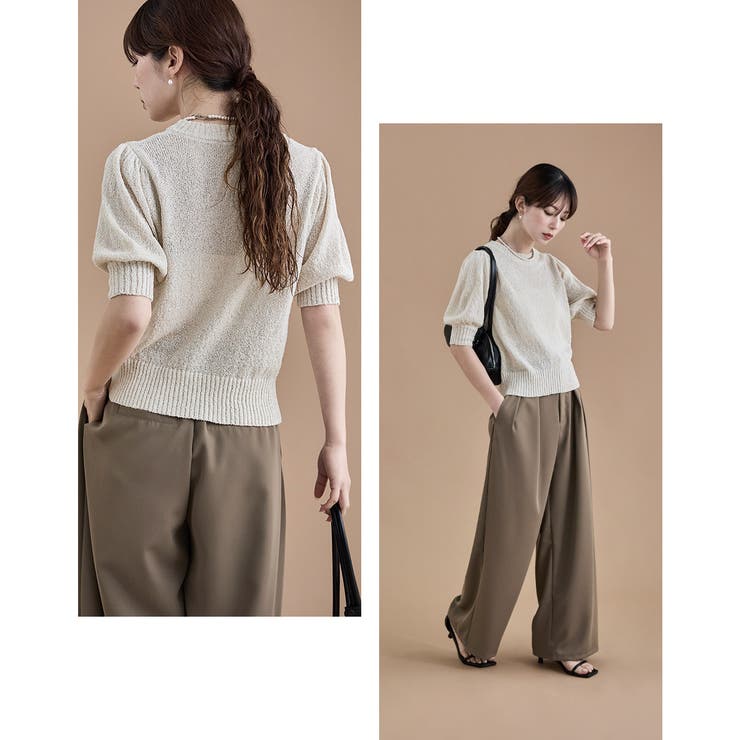 etoll エトル ブークレミックスサマーニット | Fashion Letter | 詳細画像4 
