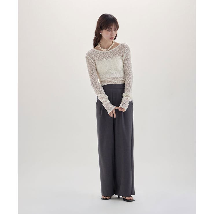 etoll エトル レースバックオープントップス | Fashion Letter | 詳細画像13 