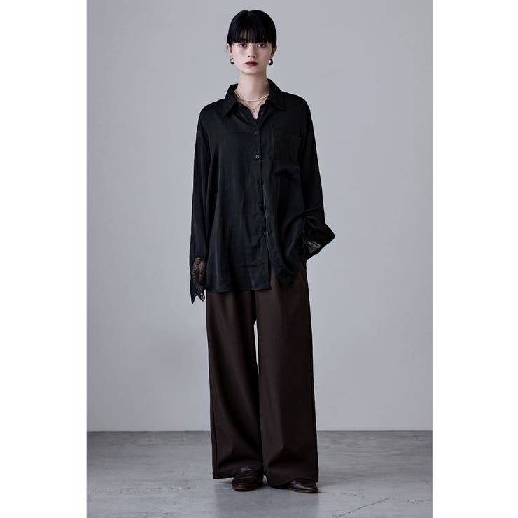 etoll エトル レーススリーブメルティングオーバーシャツ | Fashion Letter | 詳細画像8 