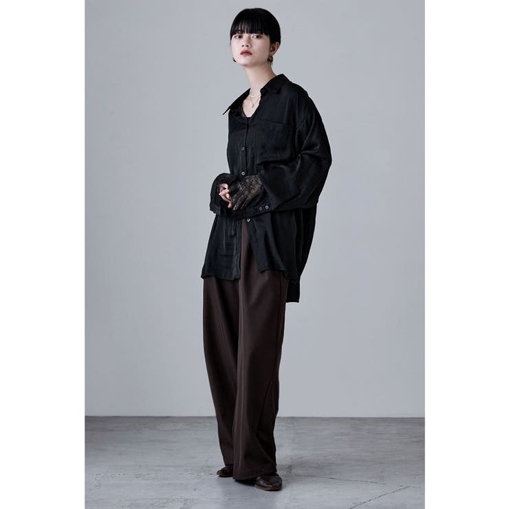 etoll エトル レーススリーブメルティングオーバーシャツ | Fashion Letter | 詳細画像9 