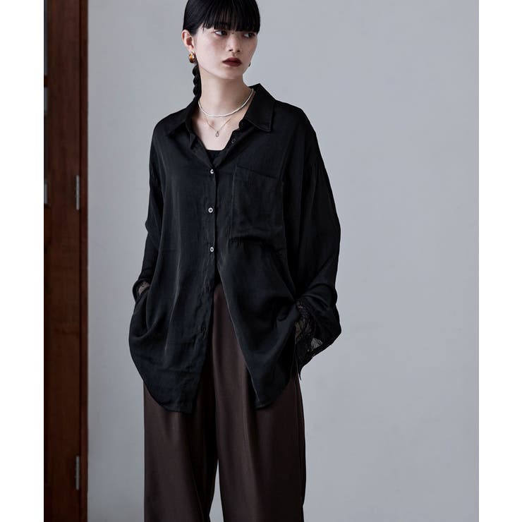 etoll エトル レーススリーブメルティングオーバーシャツ | Fashion Letter | 詳細画像17 