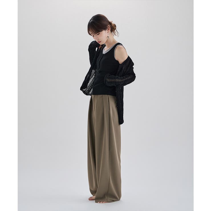 etoll エトル レイヤード風配色カップインタンクトップ | Fashion Letter | 詳細画像15 