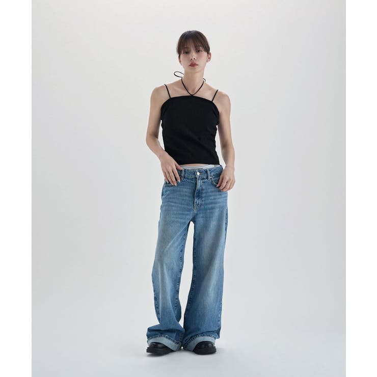 etoll エトル マルチウェイチョーカー風リブキャミソール | Fashion Letter | 詳細画像4 
