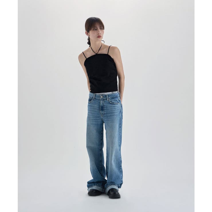 etoll エトル マルチウェイチョーカー風リブキャミソール | Fashion Letter | 詳細画像5 
