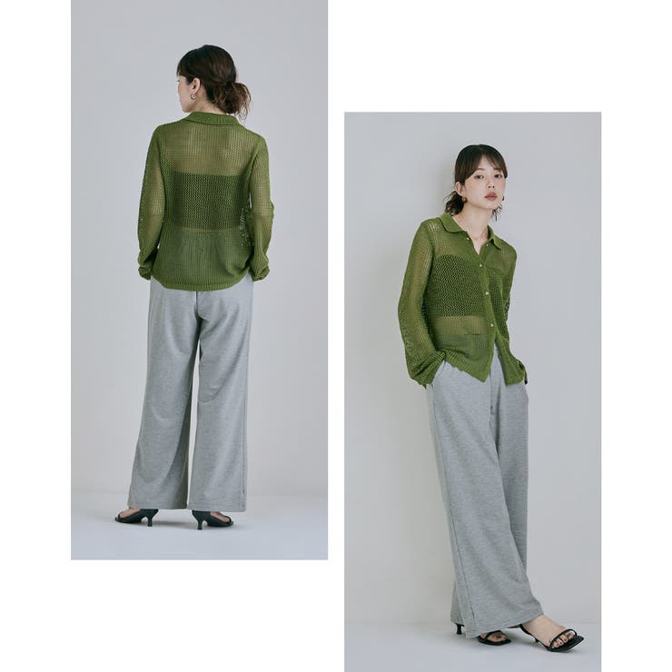 etoll エトル ミニ裏毛ワイドスウェットスラックス | Fashion Letter | 詳細画像4 