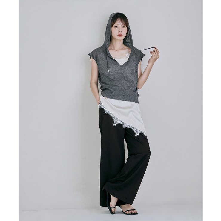 etoll エトル ミニ裏毛ワイドスウェットスラックス | Fashion Letter | 詳細画像9 