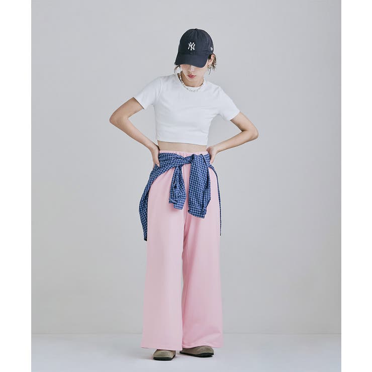 etoll エトル ミニ裏毛ワイドスウェットスラックス | Fashion Letter | 詳細画像17 
