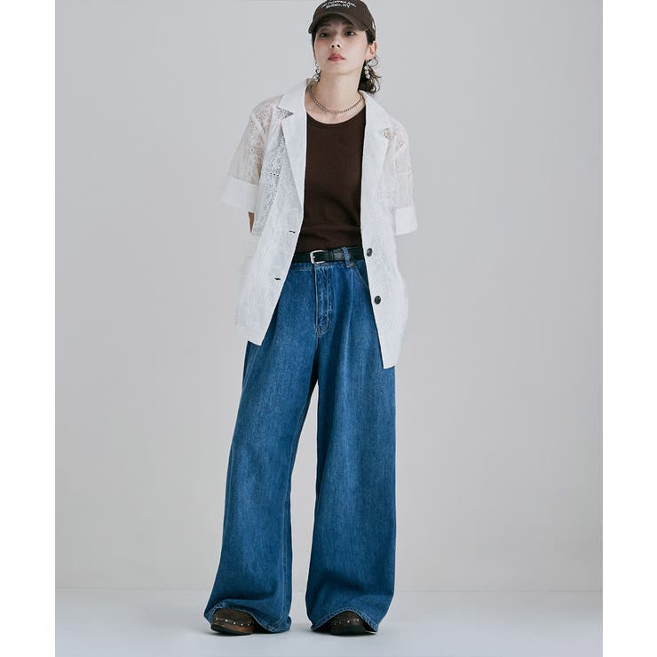etoll エトル パッチワークレーステーラードジャケット | Fashion Letter | 詳細画像9 