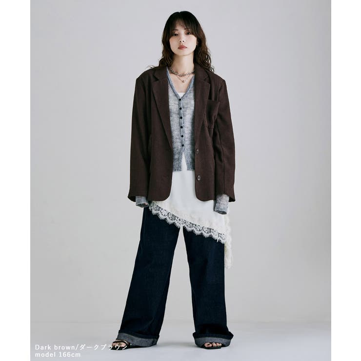 etoll エトル ウールへリンボーンテーラードジャケット | Fashion Letter | 詳細画像2 