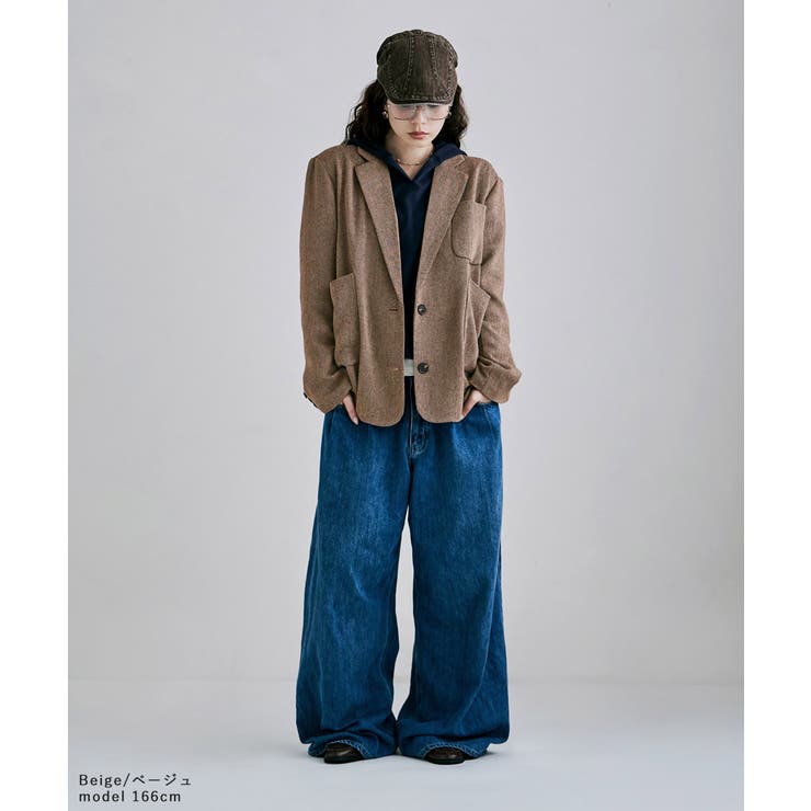 etoll エトル ウールへリンボーンテーラードジャケット | Fashion Letter | 詳細画像15 