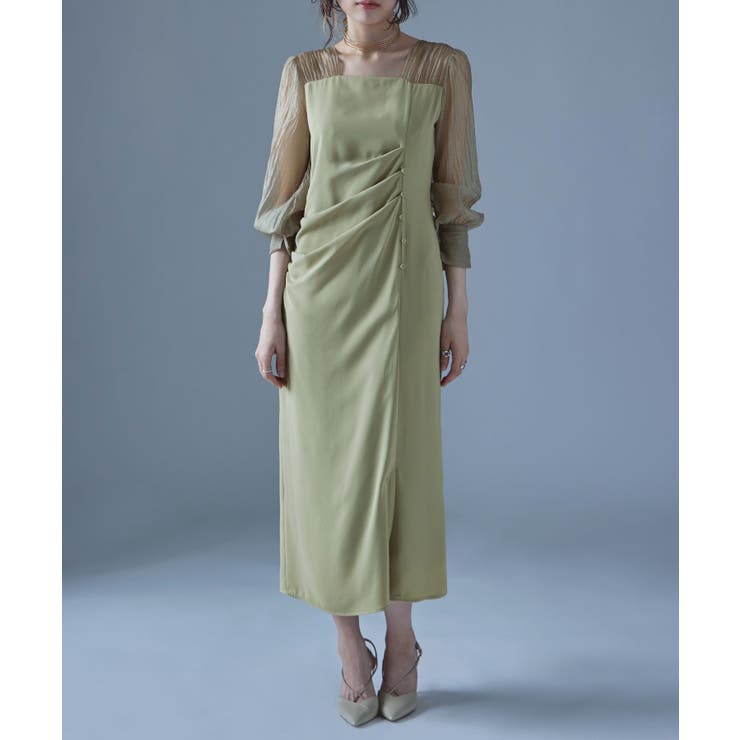 etoll エトル ドレープデザインIラインドレス[品番：FT000009316