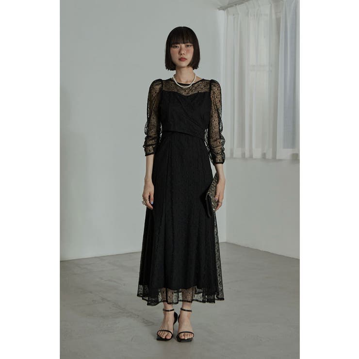 etoll エトル カシュクールデザインフレアドレス[品番：FT000009576