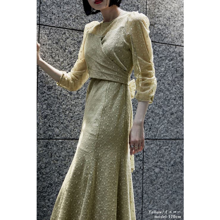 etoll エトル カシュクールデザインフレアドレス[品番：FT000009576