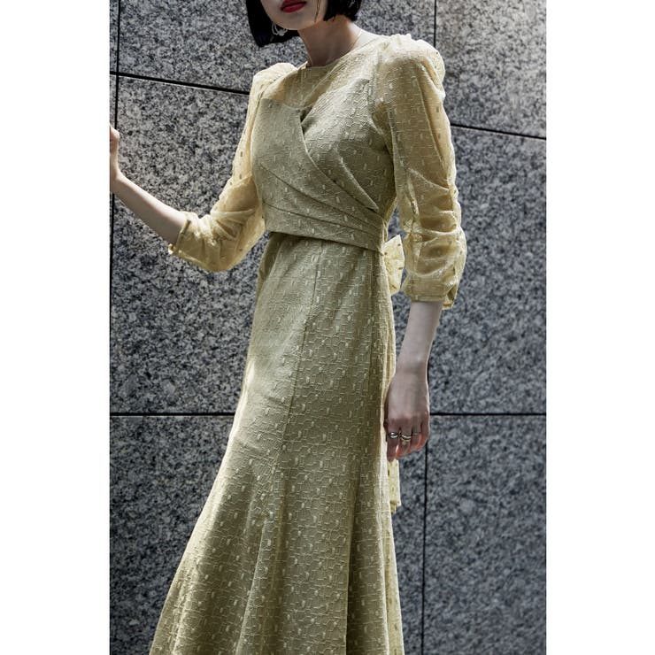 etoll エトル カシュクールデザインフレアドレス[品番：FT000009576