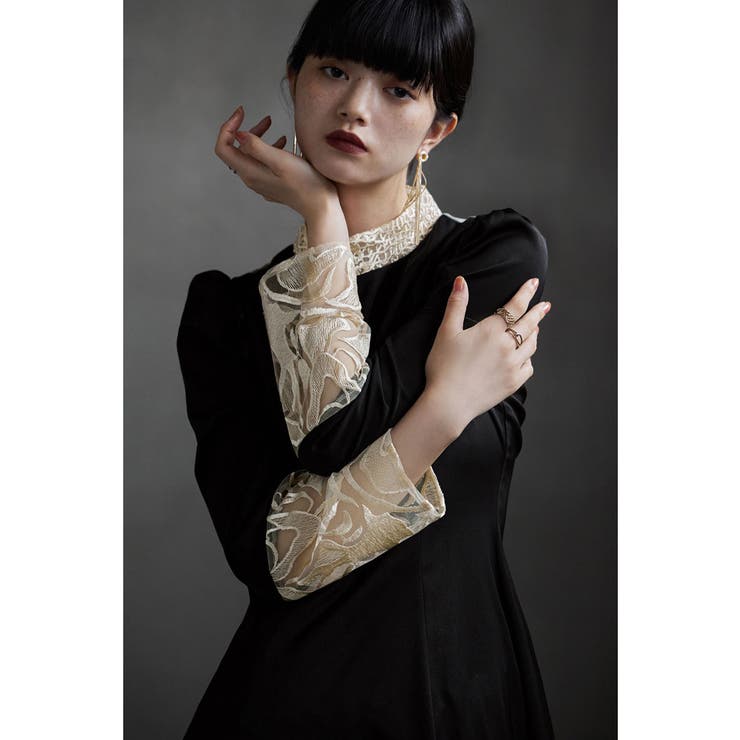 etoll エトル バック刺繍フレアドレス[品番：FT000009810]｜Fashion  Letter（ファッションレター）のレディースファッション通販｜SHOPLIST（ショップリスト）