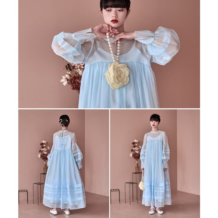 etoll エトル ベビーコアシアーボリュームドレス[品番：FT000010313