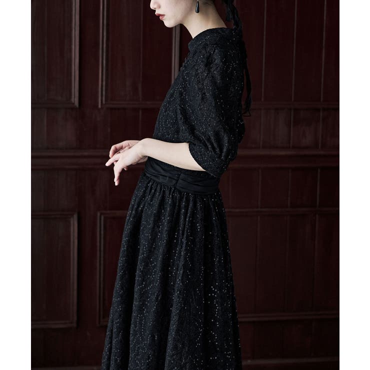 etoll エトル スパングルレースキャスリーンフレアドレス | Fashion Letter | 詳細画像13 