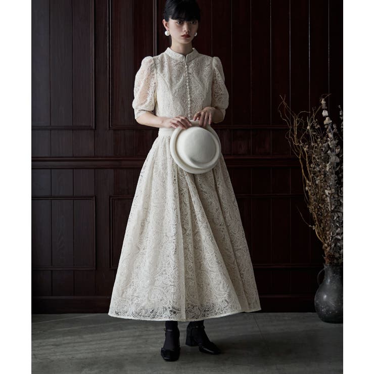 etoll エトル スパングルレースキャスリーンフレアドレス[品番