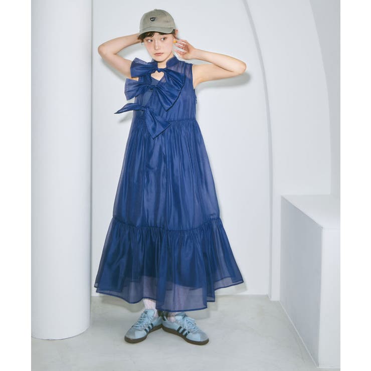 etoll エトル リボンデザインティアードドレス | Fashion Letter | 詳細画像10 