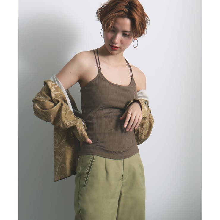 カップインバッククロスキャミソール トップス キャミソール 品番 Ft Fashion Letter ファッション レター のレディースファッション通販 Shoplist ショップリスト