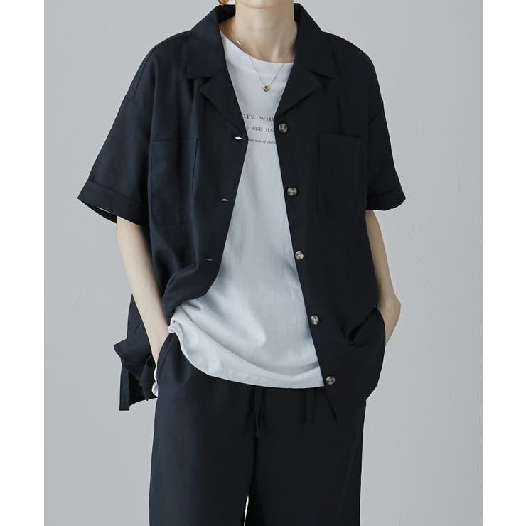 ブラック | etoll エトル リネン | Fashion Letter