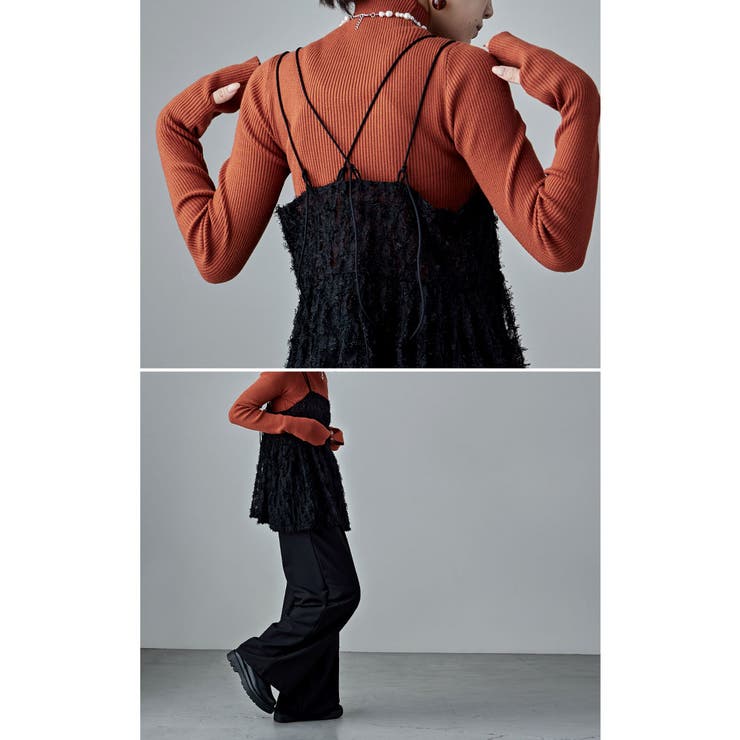 etoll エトル フェザーチュールキャミビスチェ | Fashion Letter | 詳細画像3 