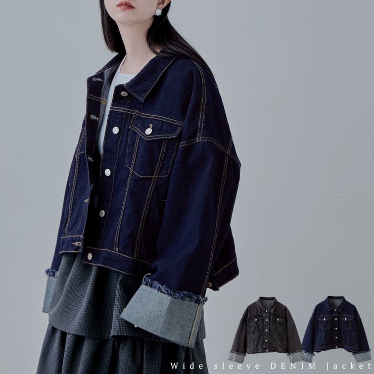 etoll エトル ワイドスリーブデニムジャケット | Fashion Letter | 詳細画像1 