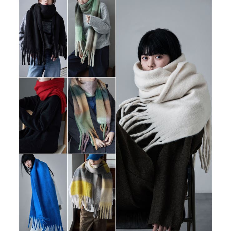 etoll エトル フリンジシャギーボリュームマフラー | Fashion Letter | 詳細画像2 