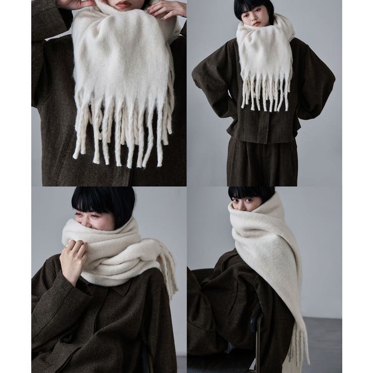 etoll エトル フリンジシャギーボリュームマフラー | Fashion Letter | 詳細画像4 