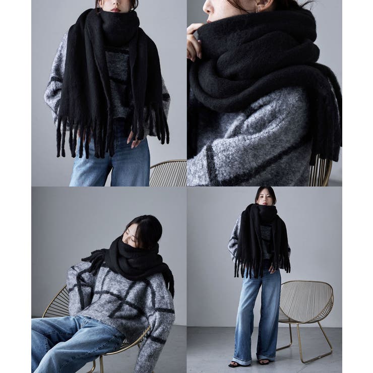 etoll エトル フリンジシャギーボリュームマフラー | Fashion Letter | 詳細画像8 