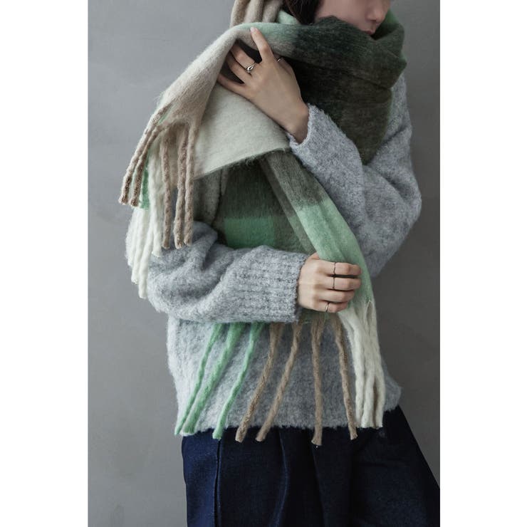 etoll エトル フリンジシャギーボリュームマフラー | Fashion Letter | 詳細画像13 