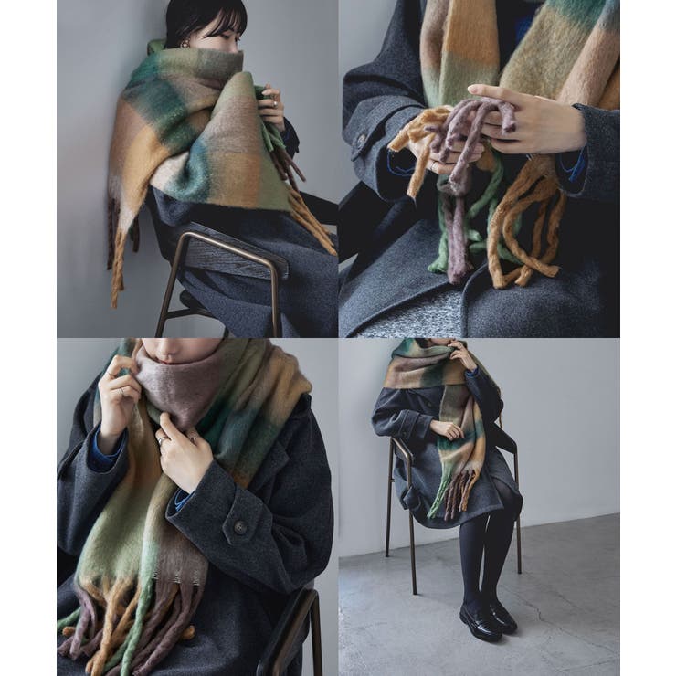 etoll エトル フリンジシャギーボリュームマフラー | Fashion Letter | 詳細画像15 