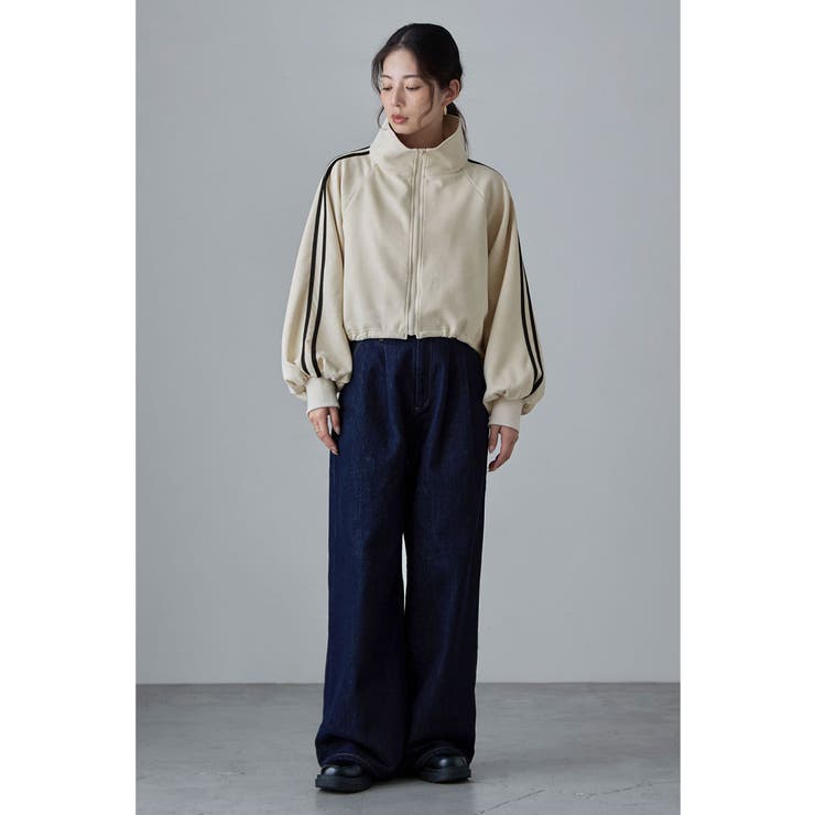 etoll エトル サイドラインスエード調トラックジャケット | Fashion Letter | 詳細画像5 