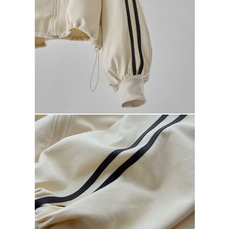 etoll エトル サイドラインスエード調トラックジャケット | Fashion Letter | 詳細画像20 