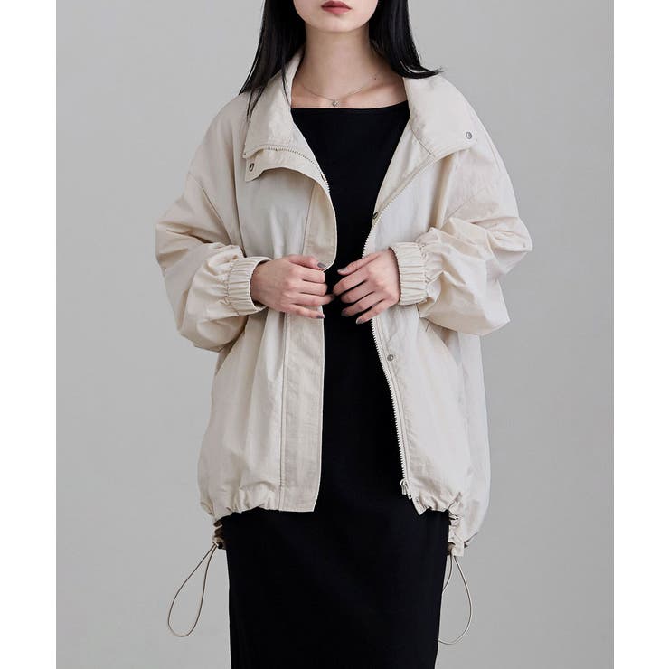 etoll エトル ナイロンスタンドカラーブルゾン | Fashion Letter | 詳細画像15 