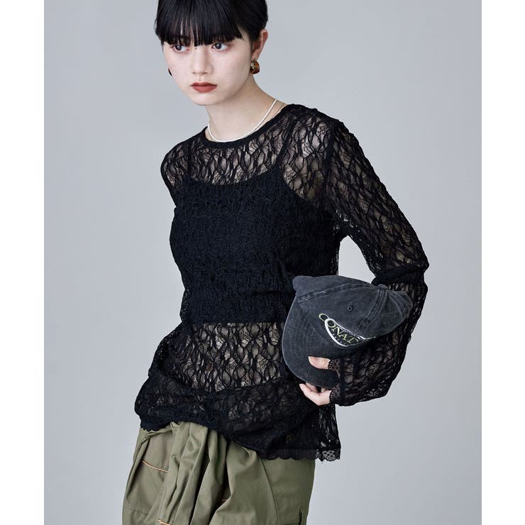 etoll エトル レースサイドタックドレープトップス | Fashion Letter | 詳細画像3 