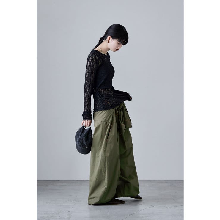 etoll エトル レースサイドタックドレープトップス | Fashion Letter | 詳細画像6 