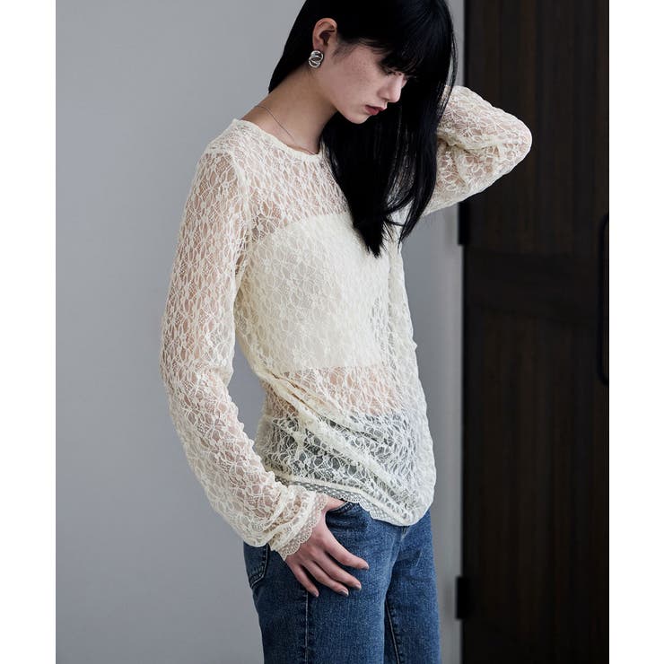 etoll エトル レースサイドタックドレープトップス | Fashion Letter | 詳細画像8 