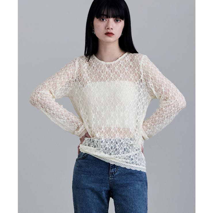 etoll エトル レースサイドタックドレープトップス | Fashion Letter | 詳細画像9 