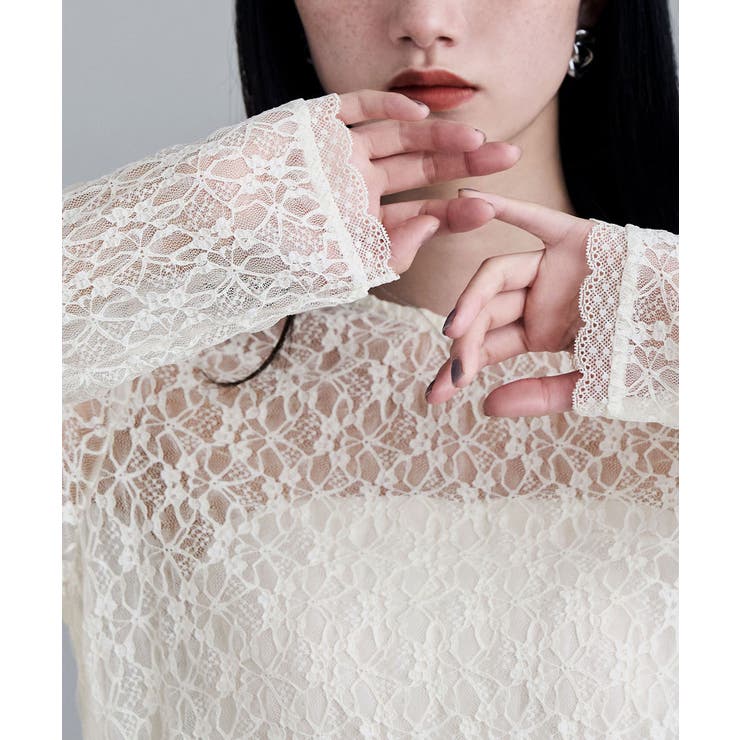 etoll エトル レースサイドタックドレープトップス | Fashion Letter | 詳細画像12 