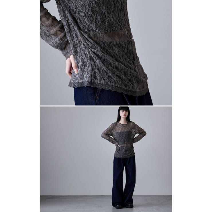 etoll エトル レースサイドタックドレープトップス | Fashion Letter | 詳細画像16 