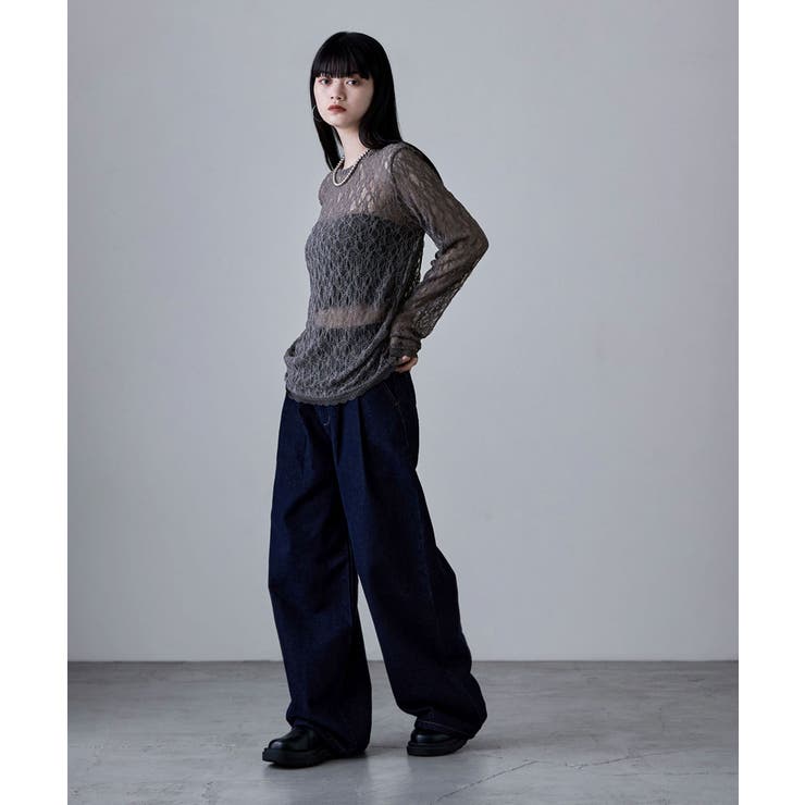 etoll エトル レースサイドタックドレープトップス | Fashion Letter | 詳細画像17 