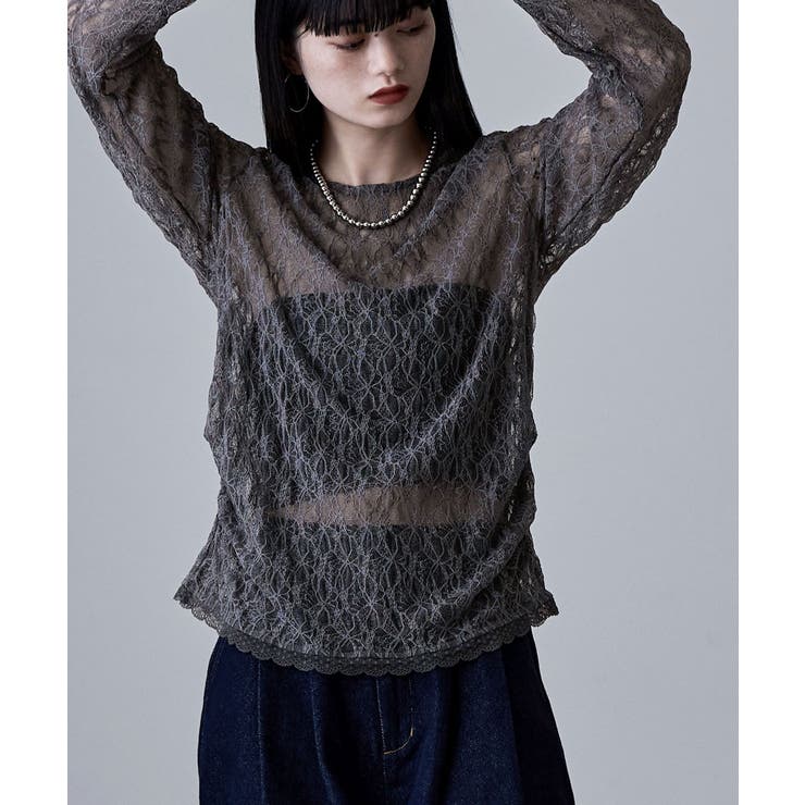 etoll エトル レースサイドタックドレープトップス | Fashion Letter | 詳細画像18 