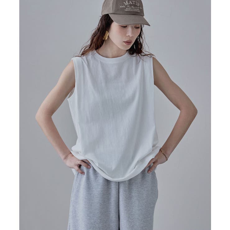 etoll エトル ショルダータックノースリーブTシャツ | Fashion Letter | 詳細画像9 