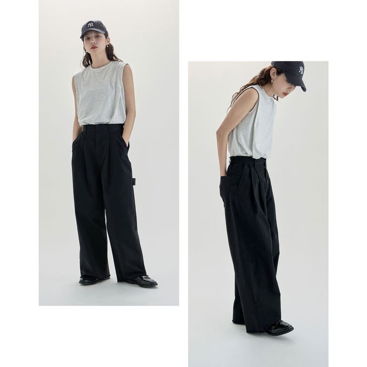 etoll エトル ショルダータックノースリーブTシャツ | Fashion Letter | 詳細画像17 