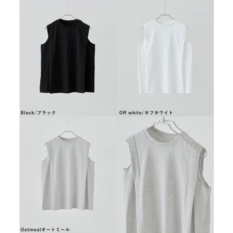 etoll エトル ショルダータックノースリーブTシャツ | Fashion Letter | 詳細画像19 