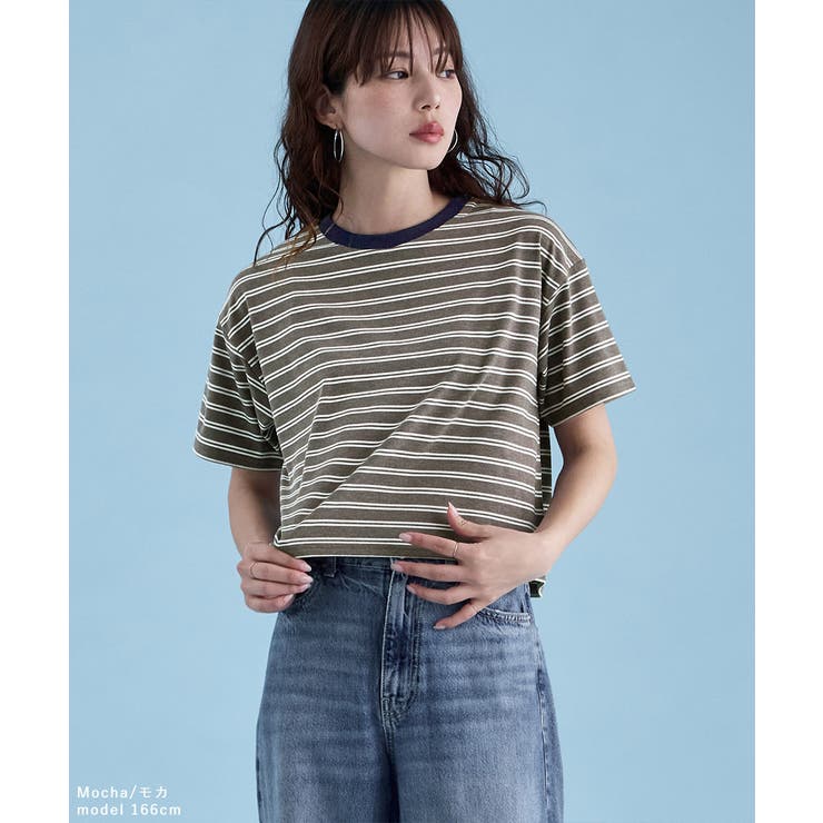 etoll エトル リンガーネックボーダーショートT | Fashion Letter | 詳細画像13 