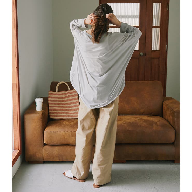 ゆるく被ってUV対策！ ドルマンUVケアカットソー レディース | Fashion Letter | 詳細画像11 