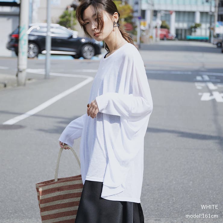 ゆるく被ってUV対策！ ドルマンUVケアカットソー レディース | Fashion Letter | 詳細画像12 