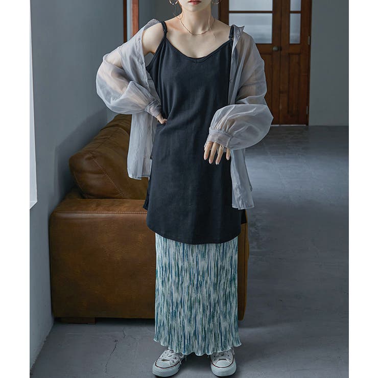 Vネックレイヤードロングキャミソール レディース キャミソール | Fashion Letter | 詳細画像18 